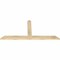 Ekena Millwork Portland Rough Sawn Timber Gable Bracket, Douglas Fir, 60"W x 27"H x 2"D x 4"F, 11/12 Pitch GBW060X27X0204POR00RDF - alternate 2